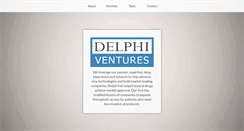Desktop Screenshot of delphiventures.com